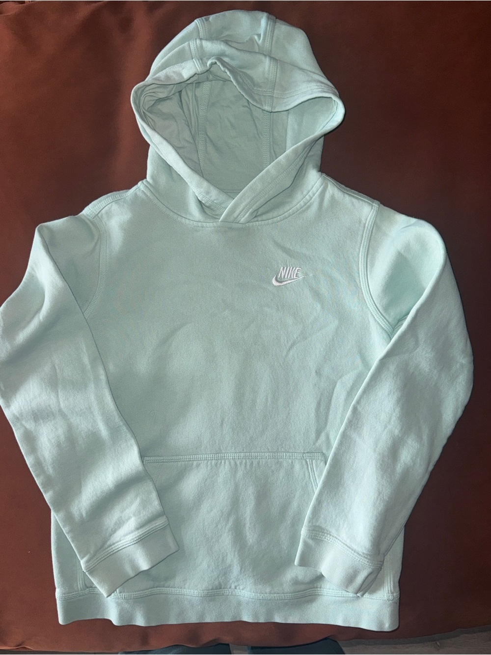 Nike Youth Large Mint Green Pullover Hoodie Sweatshirt Girls L